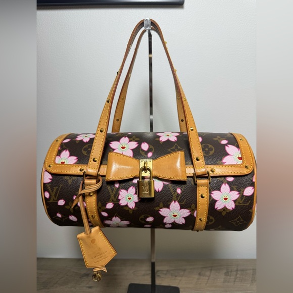 Louis Vuitton Murakami Monogram Canvas Cherry Blossom Papillon GM - Picture 1 of 15
